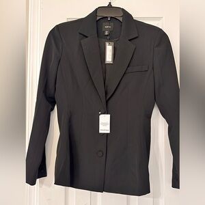 Boohoo Black Tailored Blazer Jacket